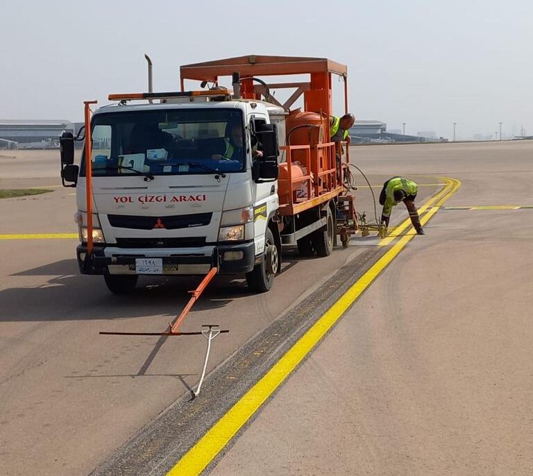 Airport Road Marking Renewal at Erbil International Airport, Iraq